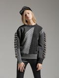 A.Bell设计师定制款 韩国正品代购 直邮 15冬 个性绑带时尚毛衣