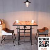 工业复古餐桌家用休闲咖啡厅奶茶店酒吧桌椅吧台桌椅休闲桌椅组合