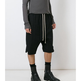 2016新款夏季 Rick Owens 口袋拉链黑色休闲男士短裤