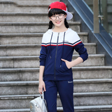 少女秋装休闲套装新款2016韩版初高中学生运动卫衣裤子两件套装女