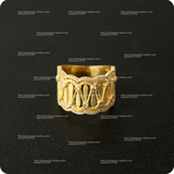 【偏安一隅】设计师款 欧洲重工珠宝 18k织纹质感钻戒 皇冠金戒指