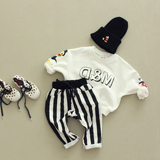 2015韩国童装春秋新款母子卫衣亲子装男女童套头卫衣婴儿宝宝外套