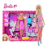 美泰芭比娃娃创意设计师套装大礼盒女孩的洋娃娃过家家玩具BCF81