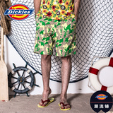 Dickies2015新款男式印花棉色丁面料腰部橡筋休闲短裤152M40WD05
