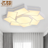 客厅灯具大气创意 简约现代几何led吸顶灯个性卧室灯温馨遥控3年