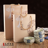 批发日式手绘餐具礼品盒套装 陶瓷碗筷餐具套装 结婚回礼套装碗筷
