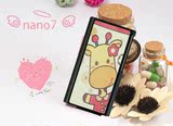 英伦风ipod nano 7浮雕手机壳nano7彩绘音乐播放器保护壳卡通潮壳