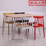 休闲洽谈塑料椅子北欧靠背椅现代简约咖啡椅创意时尚餐椅办公椅子