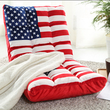 新款国旗花懒人小沙发榻榻米小沙发椅单人折叠床上靠背椅飘窗椅