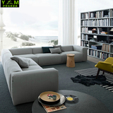 简约现代大小户型布艺沙发可拆洗 客厅时尚布沙发组合可定做包邮