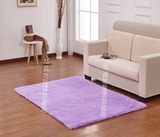 现代简约丝毛满铺地毯客厅沙发茶几卧室床边飘窗地垫可定制紫色