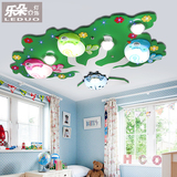 儿童房LED吸顶灯卧室灯具男女孩卡通温馨创意幼儿园小鸟大树灯饰