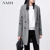 Amii艾米女装旗舰店清仓春装新款冬季大码中长款小西装外套女士