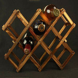红酒架实木酒架子酒柜展示架菱形叠加原木质酒架葡萄酒架家居
