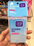 香港代購 CleanClear/可伶可俐 吸油纸魔力蓝膜吸油面纸60片*2包