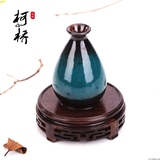 底座圆形木质 陶瓷茶壶花盆佛像鱼缸奇石头实木摆件底座包邮花瓶