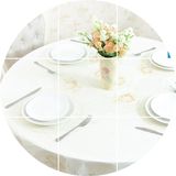 大圆餐桌欧式餐桌布 园型 PVC防水防油免洗 圆形餐桌垫  圆桌桌布
