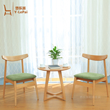 新品北欧创意实木餐椅简约现代纯橡木家用椅子布艺咖啡椅日式餐椅