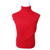 鄂尔多斯市羊绒衫男式本命年红色冬特价加厚翻领正品潮针织衫毛衣