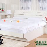 1.5米双人板式床1.8米排骨架储物环保高箱床定做实木地暖床