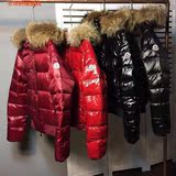 法国代购Moncler/蒙口2015冬季男款真皮毛领时尚保暖羽绒服外套