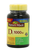 美国直邮 Nature made 维生素 D3 1000IU 促进钙吸收 300粒
