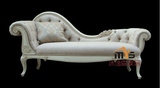 美式贵妃椅 欧式沙发躺椅 新古典美人榻 卧室雕花贵妃床YST-04