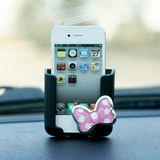 米奇车载手机支架苹果iphone5S6S车用手机座可爱创意汽车手机支架