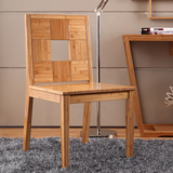 竹生活竹制品中式简约竹餐椅竹靠背椅子无扶手休闲舒适竹椅子