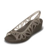 女鞋洞洞卡洛驰crocs专柜正品代购阿德瑞娜小坡跟凉鞋 14937