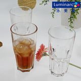 乐美雅家用水杯钢化透明玻璃杯耐热泡茶喝水杯子可微波茶杯牛奶杯