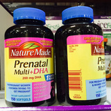 美国直邮Nature Made Prenatal Multi孕妇综合维生素DHA叶酸150粒