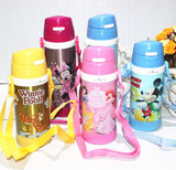 迪士尼儿童水杯小孩吸管杯防漏幼儿水瓶婴儿杯子宝宝保温杯带吸管