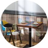 美式咖啡厅桌椅奶茶店冷饮酒吧KTV实木组合个性创意西餐厅家具
