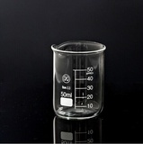 50ML玻璃量杯带刻度耐高温可加热微波炉烘焙实验室医用透明量杯