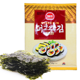 韩国进口零食 海牌寿司海苔 20g 大张原味紫菜包饭专用 原味