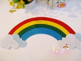 幼儿园小学教室儿童房墙面环境装饰材料用品 可移除墙贴彩虹云朵