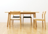 现代简约白橡木书椅实木绿色环保餐椅北欧设计原木家居