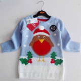 2015新款秋冬季儿童毛衣中长款小鸡图案男童女童针织衫童装英国单