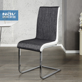 纳威 铁艺餐椅  现代简约餐椅 皮布餐椅 客厅单人休闲椅单椅DC003
