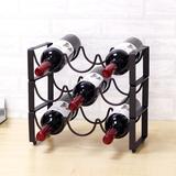 红酒架葡萄酒展示架子叠加组合 欧式铁艺时尚创意酒柜摆件