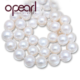 opearl珠宝  天然淡水珍珠项链11-12正圆强光送妈妈年货礼物正品