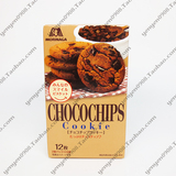 日本进口零食 森永CHOCOCHIPS巧克力粒子曲奇饼干111.6 (12枚入)