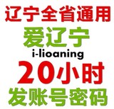 爱辽宁i-liaoning随意用20小时30天无线wifi点卡上网卡发账号密码