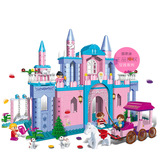 邦宝积木女孩系列公主城堡儿童益智拼装塑料颗粒模型玩具生日礼物