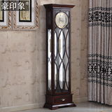 欧式机械落地钟表实木美式立钟客厅摆钟立式钟创意工艺钟座钟大钟