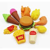 过家家玩具 仿真麦当劳汉堡包鸡腿冰淇淋食物 宝宝幼儿园区角教具