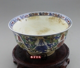 古玩古董瓷器收藏 景德镇仿古陶瓷器摆件 青花瓷花碗 茶碗饭碗