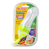美国Nuby努比宝宝餐具硅胶挤压软体喂养勺 挤压勺 辅助工具