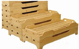 厂家直销幼儿园专用床幼儿园实木床/儿童木板床重叠床儿童午睡床